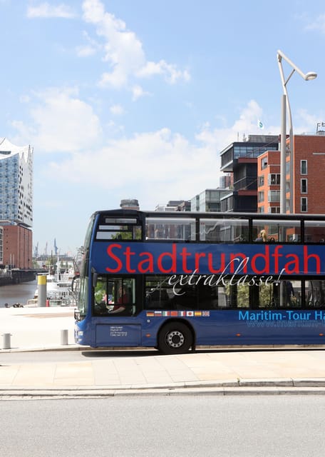 1-Day Hop-on/Hop-off Bus Tour of Hamburg Line D - Blue Double-Decker Line D: The Fastest Way to Get Oriented