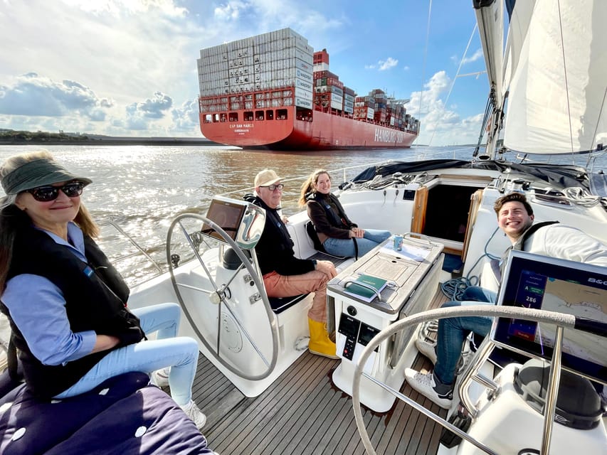 "After Work" - Sailing-Yacht Cruising Event, Hamburg/Elbe - Toward Mühlenberger Loch: the end of the run feels purposeful