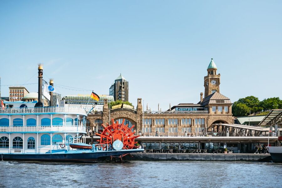 Hamburg: 1-Hour Harbor Sightseeing Cruise with HafenCity - The St. Pauli piers: where the harbor energy starts