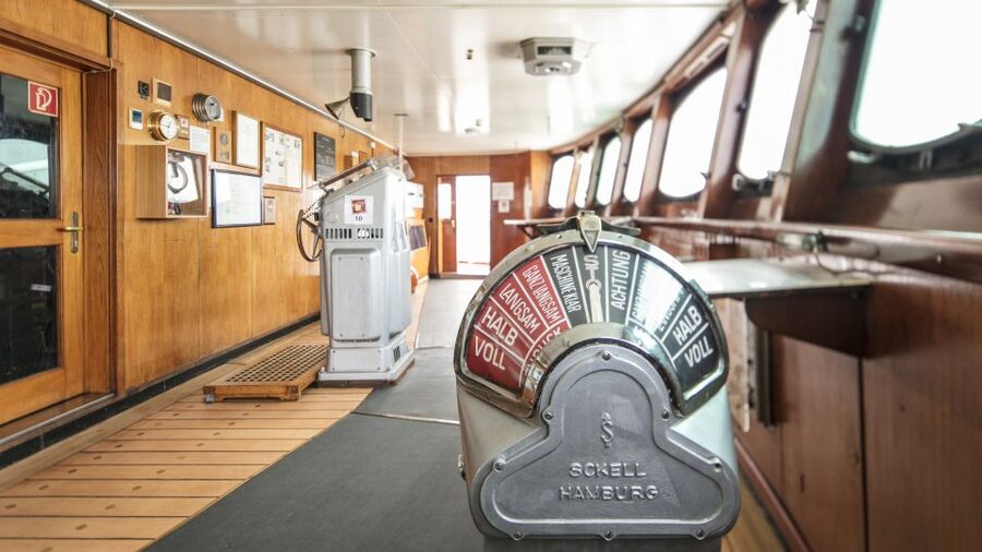Hamburg: Entrance to the Museum Ship Cap San Diego - Your 1960s–70s South America Voyage: Bridge, Saloon, and the Ship’s “Life”