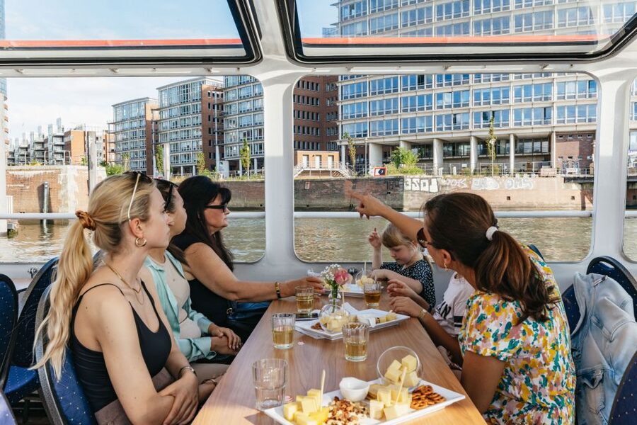 Hamburg: Harbor Cruise with Wine and Cheese - Your route: where the boat takes you