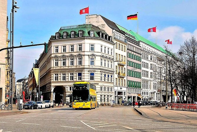 Hamburg: Hop-On Hop-Off Tour - Yellow Double Decker - Price and value: $24.31 for a 1.5-hour highlight machine